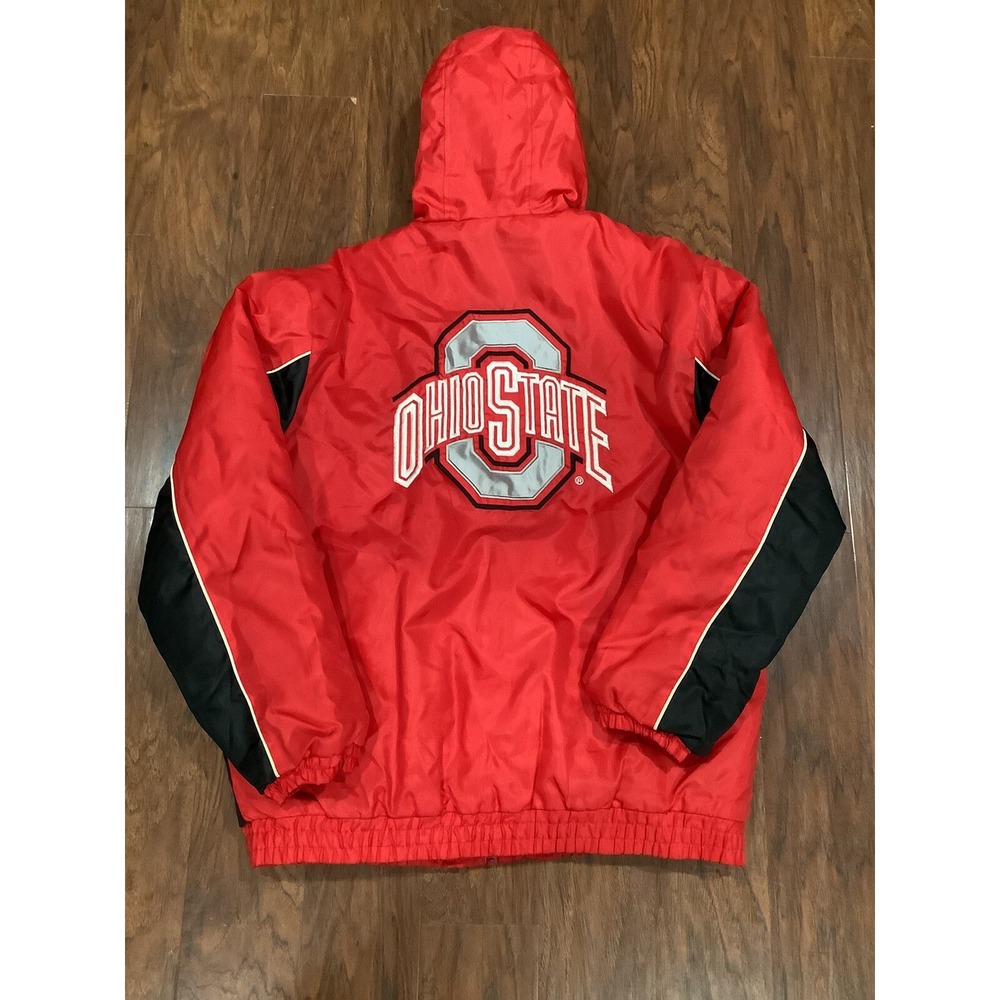 Vintage Ohio State Buckeyes Coat M G-||| Puffer OSU Collegiate